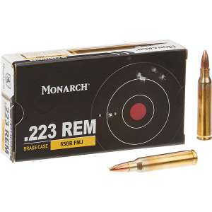 Monarch FMJ 223 Remington 55-Grain Rifle Ammunition