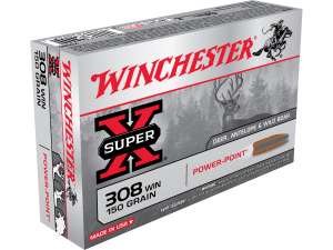 Winchester Super X Power-Point 308 150-Grain Rifle Ammunition
