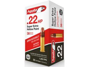 Aguila High Velocity 22 HP 38-Grain Rimfire Ammunition