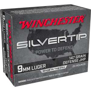 Winchester Silvertip 9mm Luger JHP 147-Grain Handgun Ammunition