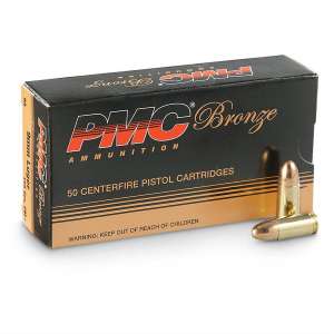 PMC Bronze FMJ 9mm Luger 115-Grain Pistol Ammunition