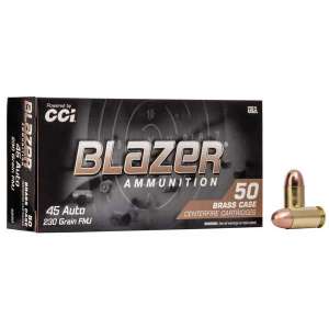 CCI Blazer FMJ 45 Auto 230-Grain Handgun Ammunition