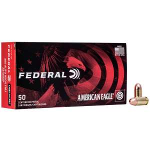 Federal 380 Auto FMJ 95-Grain Handgun Ammunition