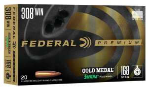 Federal Gold Medal 308 168-Grain Rifle Ammunition
