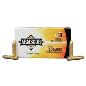 Armscor 30 Carbine FMJ 110-Grain Rifle Ammunition