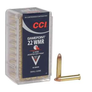 CCI Gamepoint 22 WMR 40-Grain Rimfire Ammunition