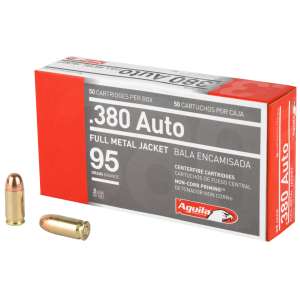 Aguila Ammunition 380 Auto 95-Grain Handgun Ammunition